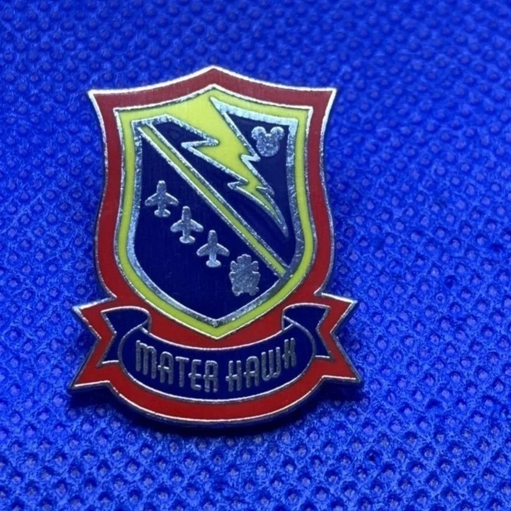 2014 Mater Hawk Metal of Honor Disney pin Hidden Mickey from Pixar Short